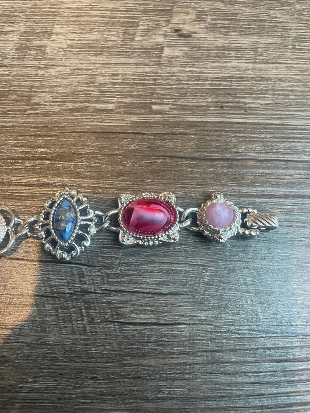 Sarah Coventry Moonstone Cabochon Frolic Bracelet MISSING MIDDLE STONE